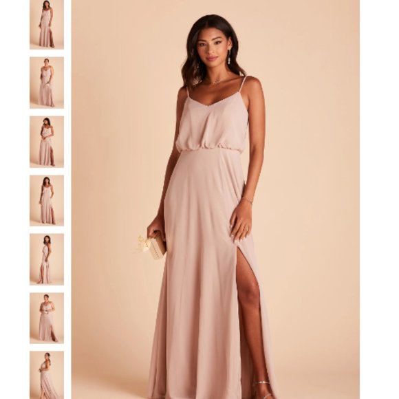 Birdy Brey GWENNIE DRESS CHIFFON TAUPE - Picture 1 of 4